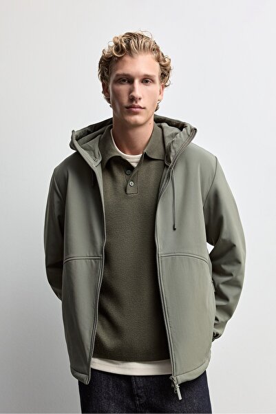 LEFTIES ERKEK Softshell kapüşonlu mont