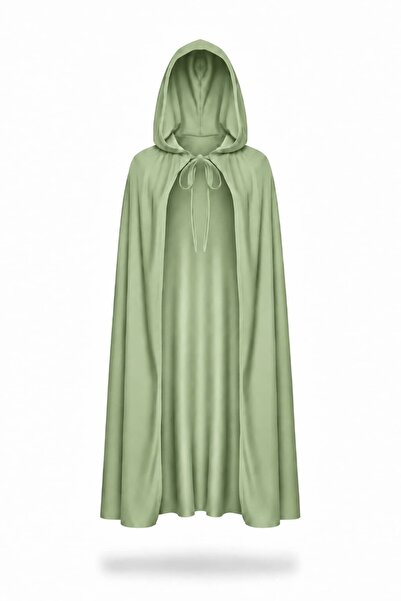 ReilaCos Light Khaki Hooded Halloween Witch Cape 120 cm - Halloween Vampire D...