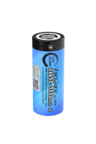 VariCore Celulă de baterie VC-2670 26650 Li-ion 3.7V 7000mAh