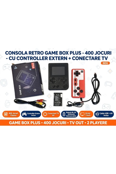 OEM Consola Retro Game Box Plus 400 Jocuri Clasice -