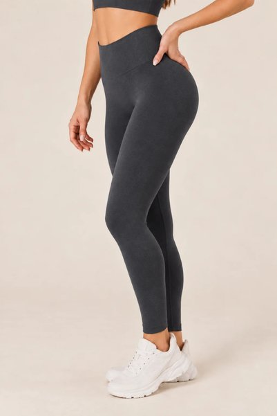JOLT Toly Model High Waist Gathering Detail Stretchy Push up Seamless Leggings
