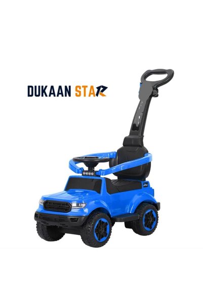 dukaan star سيارة جيب ألعاب للأطفال بمقبض دفع خلفي وحاجز أمان