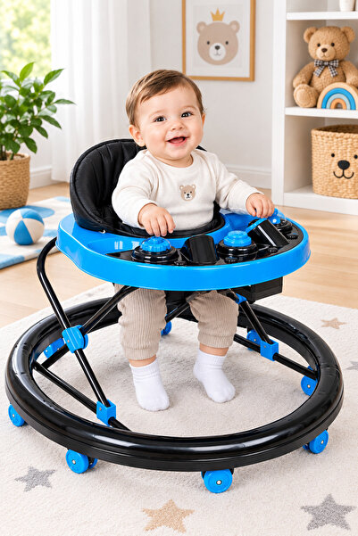 Calvin Baby 311 Lüx Oyuncaklı 8 Teker Yürüteç Kademeli Bebek Yürüteçi , Lüx Ö...