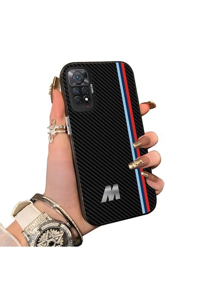 Hontinga حافظة هاتف Poco X5 Pro 5G متوافقة مع حافظة الهاتف ذات الحواف السيليكونية الصلبة والخلفية الصلبة بنمط BMW للزوجين