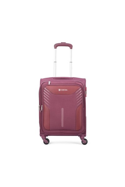 Carlton Mark Plus Softside 4W 55 cm Cabin Carry-On Luggage - Maroon
