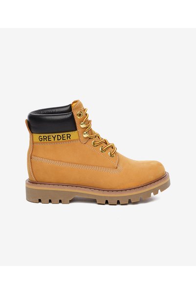 Greyder Kadın Sarı Hakiki Deri Military Bot 6K3UB10450