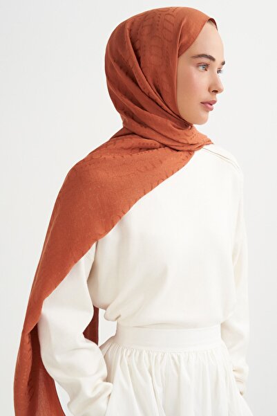carell Luxury pattern liora cotton shawl copper