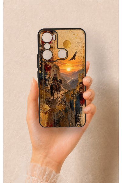 Vip Case حافظة سيليكون منقوشة متوافقة مع هاتف Infinix Hot 20i