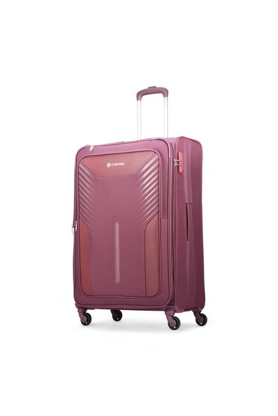 Carlton Mark Plus Softside 4W 79 cm Large Check-In Luggage - Maroon