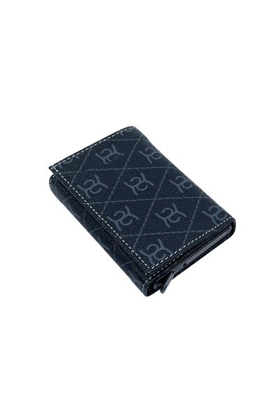 Kayader Mechanical Monogram Print Pattern Men's Wallet - Card Holder - Rfid P...