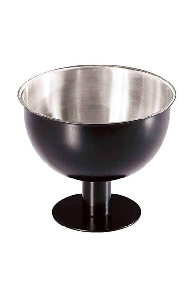 Biradlı وعاء فولاذي للثقب طراز BRD-3074، قطر 20 سم × ارتفاع 20 سم، أسود اللون