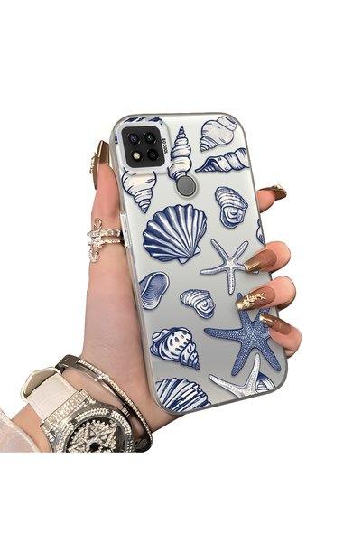 Hontinga Redmi 9C Compatible Silicone Edge Hard Back Case Shell Patterned Cou...