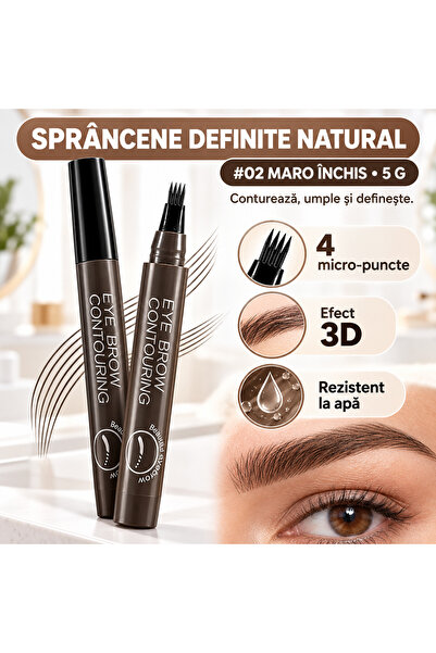 iTin Creion sprancene 3D microblading, rezistent la apa, 5 g, Maro inchis