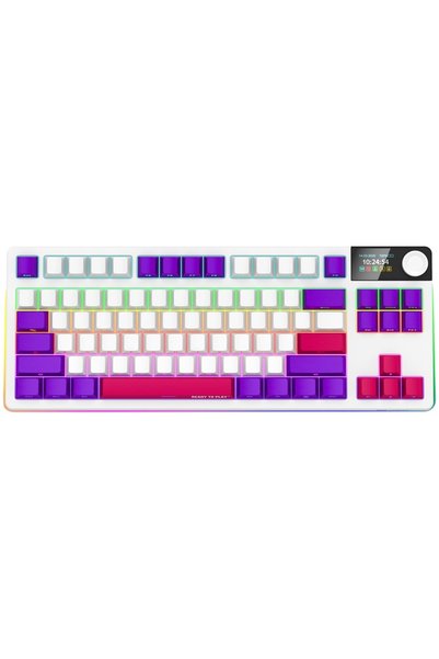 LORGAR KBP70TKLW, Wireless TKL Mechanical Gaming Keyboard Pro, White, EN layo...