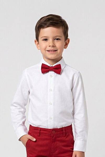 Le Mabelle White Oxford Fabric Boys' Shirt - Harold