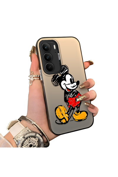 Hontinga Realme C75 Compatible Silicone Edge Hard Back Case Mickey Patterned ...