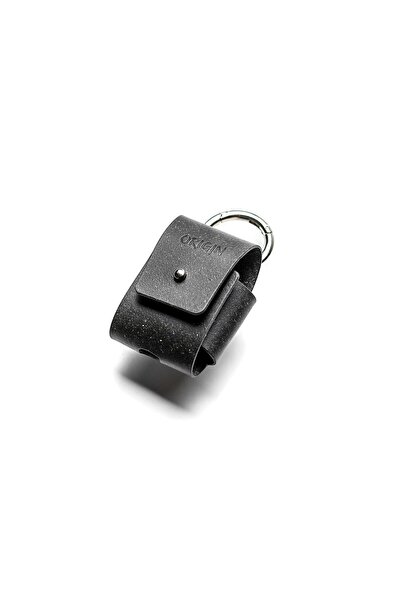 Origin Husă din piele reciclată pentru AirPods 1 și 2, Negru