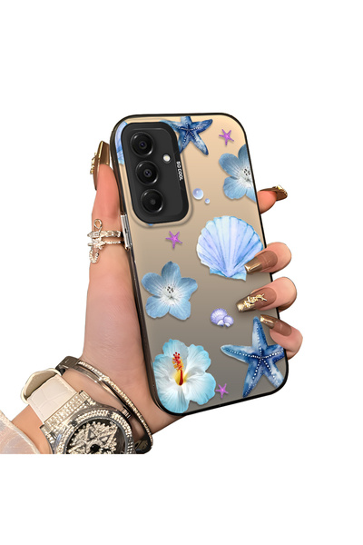 Hontinga Samsung Galaxy A16 Compatible Silicone Edge Hard Back Case Sea Star ...
