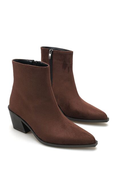 GOFFSHOES Cizme scurte cu toc scurt Valore pentru damă - Maro-Piele intoarsa