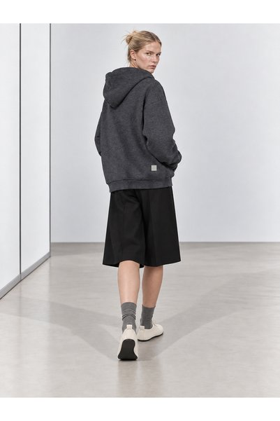 BABOKAH Fermuarlı Kapüşonlu Oversize Sweatshirt