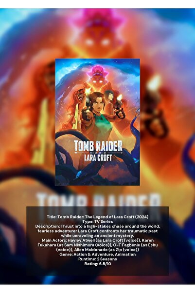OEM Poster Infografic Tomb Raider Legenda lui Lara Croft, Gaming Acțiune-Aven...