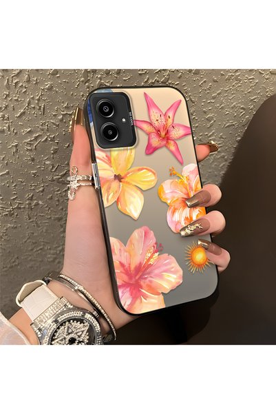 CHICASELUX حافظة هاتف سامسونج جالاكسي A06 متوافقة مع شبكات 4G/5G، بتصميم أزها...