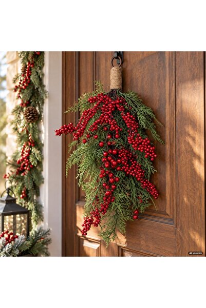 DD SHOP Decor cra berries-con60cm - Decoratiuni Masa Naturale, Craciun