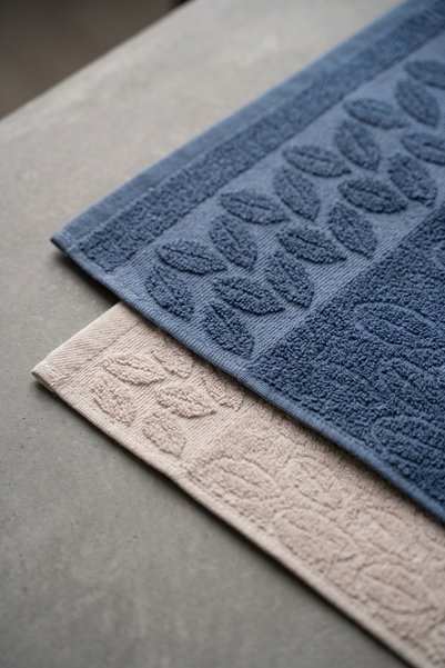 Miss Paris Home 4-Piece Leaf Jacquard Bath Set |   2 Pieces of 70X140 cm Bath Towels, 2 Pieces of 50X90 Hand, Face, and Hair Towels |   100% Cotton