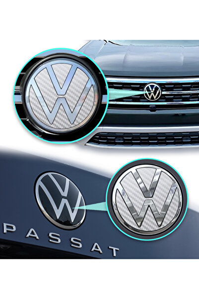 Ipg Sticker Set for Volkswagen 2021 Passat Polo Tiguan Golf Front, Rear and Steering Wheel Logo, Decorative Sticker