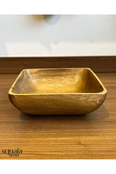 Squala Home Akasya Square Deep Bowl