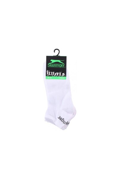 Slazenger Σετ 3 ζευγαριών κοντών αθλητικών καλτσών σε λευκό, 07902 43-46