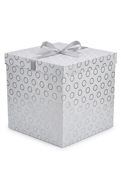 ELdepo Cutie cadou XL, 30x30x30 cm, Textură embosată premium, cu fundă elegan...