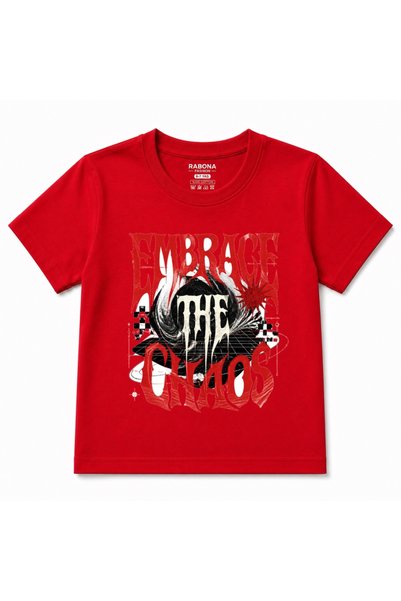 Rabona Fashion Embrace the Chaos Graphic Kids T-Shirt – Urban Streetwear