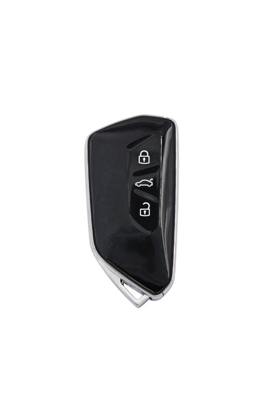 TOPAUTOCHEI Cheie auto completă compatibilă cu Volkswagen, cu 3 butoane, Keyl...