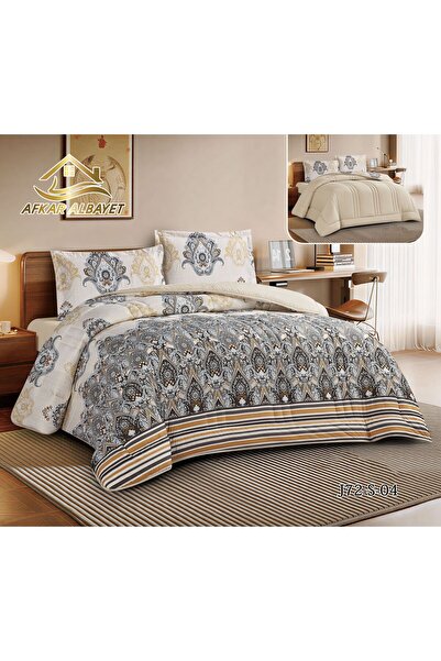 Afkar Albayet Luxury Summer Airy Plaid Bedspread Twin Size 140X200Cm 4Pcs Sof...