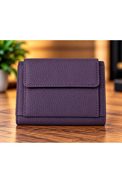 Yurtsever 100% Leather Women's Mini Wallet Stylish Design Mini Wallet
