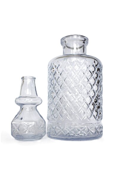 OEM Decantor pentru băuturi cu dop, din sticlă, 1250 ml, transparent
