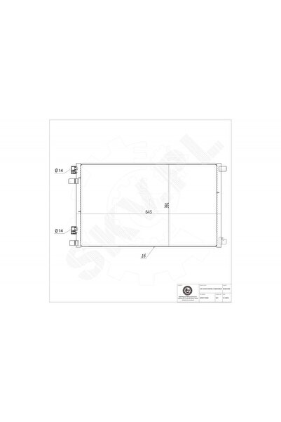 ESEN SKV Radiator aer condiționat Renault Grand Scenic II Megane II Scenic II...