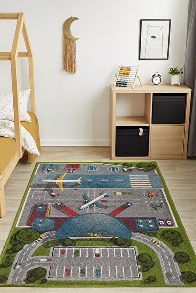 Kolibri Kids Rugs - Gray - Machine Carpet