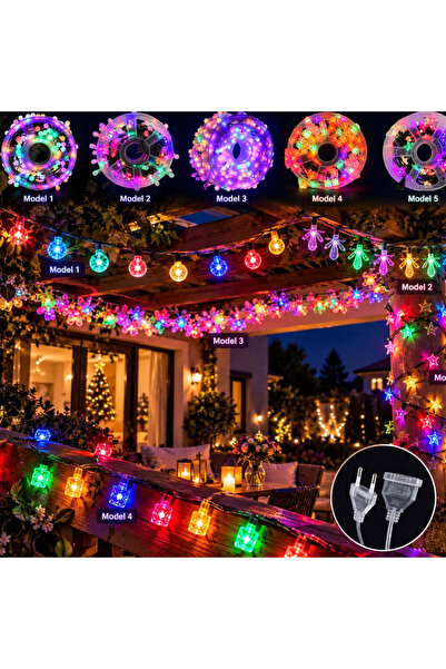 JML Instalatie LED Liniara Interconectabila pe Rola 30m, Fir Negru, 120 LED-uri, Lumina Multicolora