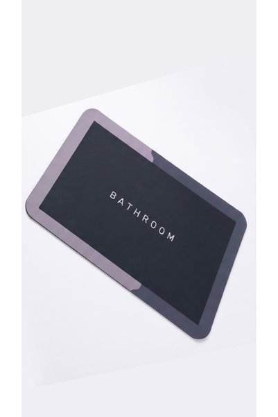 HGROUP Su Emici Kaydırmaz Banyo Paspası & Duş Önü Hızlı Kuruyan Dekoratif Aya...