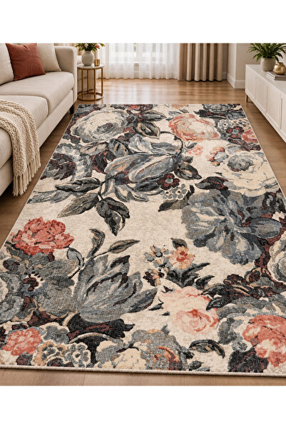 Anny Covor Sufragerie/Dormitor, Model 33011/085, Model Floral, Multicolor