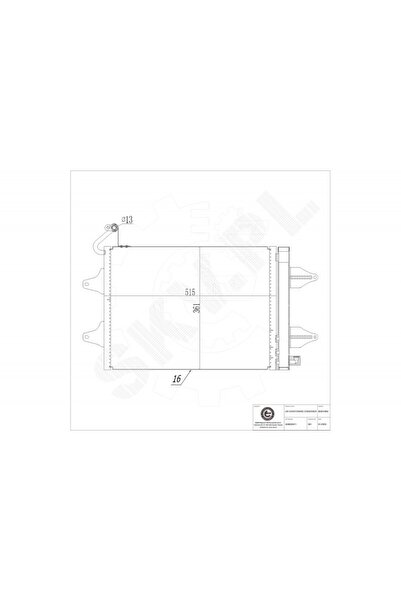 ESEN SKV Radiator aer condiționat Seat Cordoba Ibiza III Skoda Fabia VW Polo ...