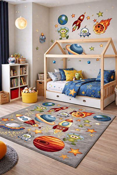 Kolibri Kids Rugs - Gray - Machine Carpet