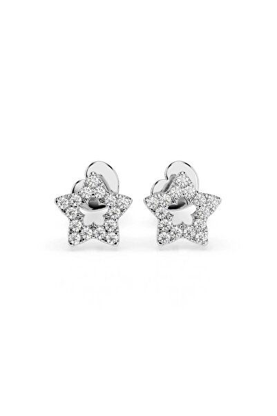 G&T JEWELS Μινιμαλιστικά Σκουλαρίκια από Μασίφ Χρυσό με Στρογγυλό Διαμάντι – ...