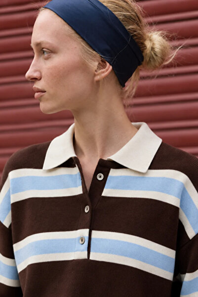 Asfaha Fashion Πουλόβερ - Καφέ - Oversize