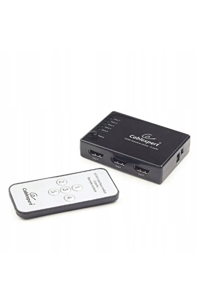 Cablexpert Comutator HDMI GEMBIRD cu telecomandă - cinci transmițătoare, un r...