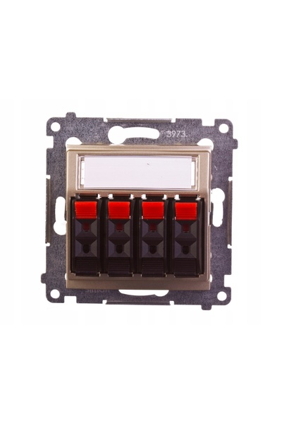 Kontakt-Simon Priză difuzor cu 4 căi DGL34.01/44 SIMON 54