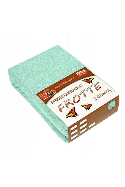 Karo Cearșaf de pat din frotir cu elastic 160×200 Fistic