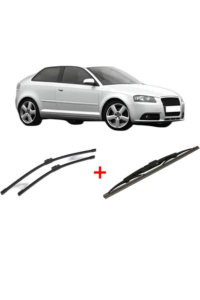 Bosch Set of 3 wipers AUDI A3 (8P1) 2003 - 2012, for windshield and rear wind...